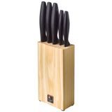 Richardson Sheffield URBAN messenblok 5-delig, rubberhout, lemmetstaal