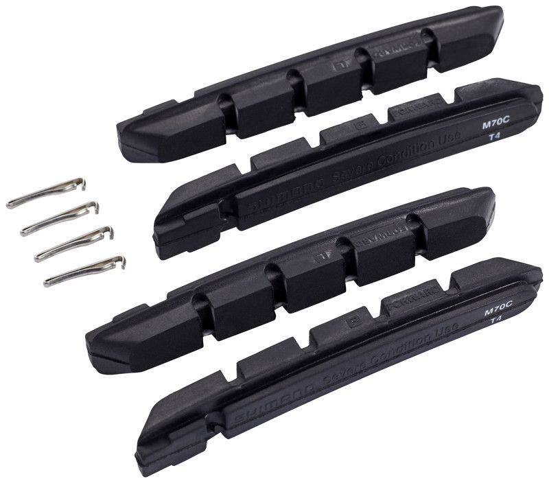 Shimano M70CT4 Extreme inleg Remblok & Remschoen 2 paar zwart