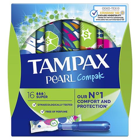 Tampax Pearl Compak Super - 16 stuks