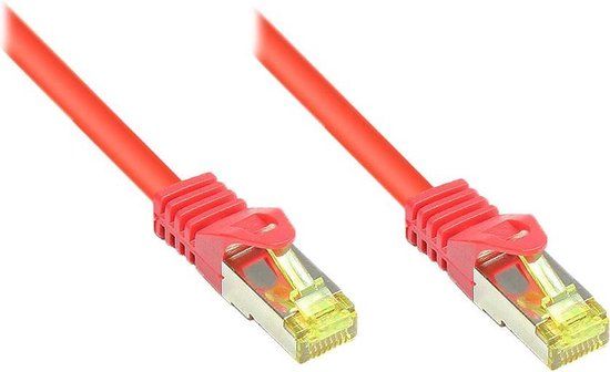Good Alcasa Cat7 7.5m netwerkkabel Rood