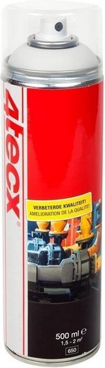 4Tecx Spray Zwart Mat Ral9005 500Ml