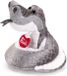 Trudi Trudino Knuffel Slang Pier 39 cm - Handgemaakt in Italië - Pluche knuffel - Grijs/Zilver