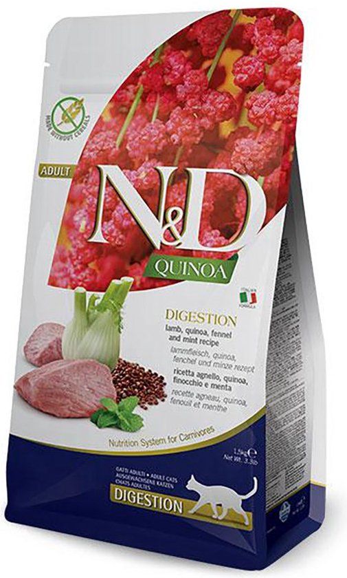 N&D Farmina Farmina N&D Quinoa Digestion Adult Kattenvoer - Lam - 5 kg