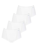 Sloggi Control Maxi 4-pack dames slip - Wit - Katoen - 5XL