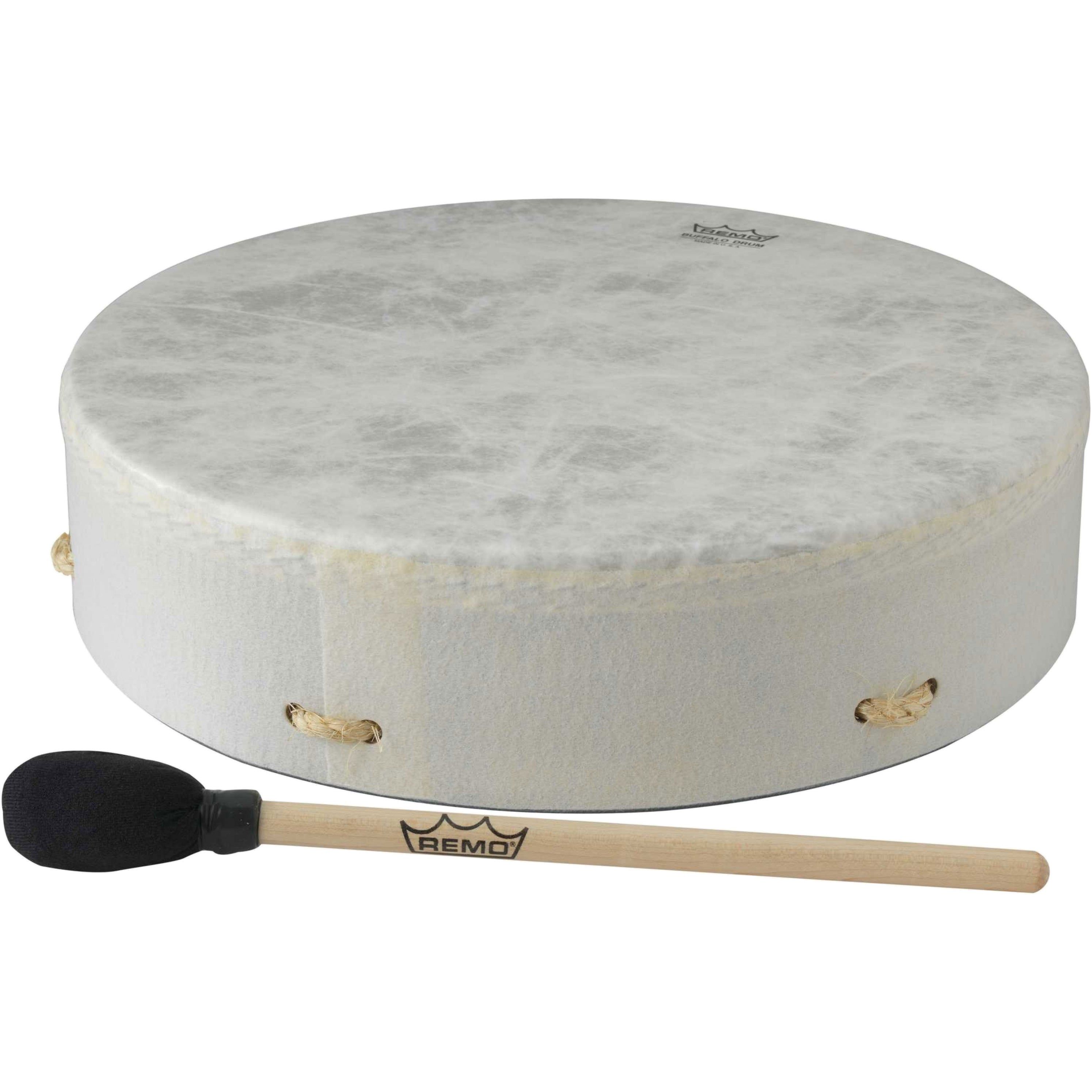 Remo Buffalo Drum Standard - 14 inch - Hand Drum with Mallet