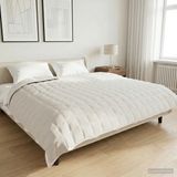 vidaXL Verzwaringsdeken Wit 200 x 230 cm 9 kg 100% Katoen