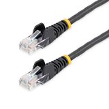 StarTech.com 25 ft Black Snagless Category 5e UTP Patch Cable