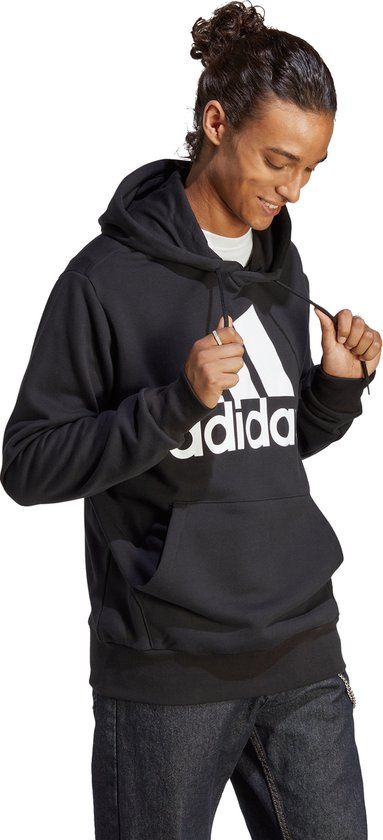 adidas Sportswear Essentials French Terry Big Logo Hoodie - Heren - Zwart - Maat S