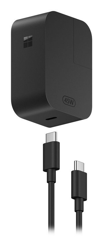 Microsoft Surface 45W Power Supply - Zwart