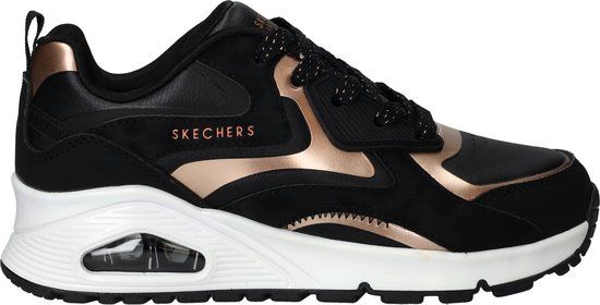 Skechers Uno Gen1 - Color Surge Sneakers Meisjes Zwart/Roze Maat 33
