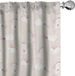 ABAKUHAUS Gordijn – 2x75x175 cm – hazen met krans – microvezel – licht perzikroze