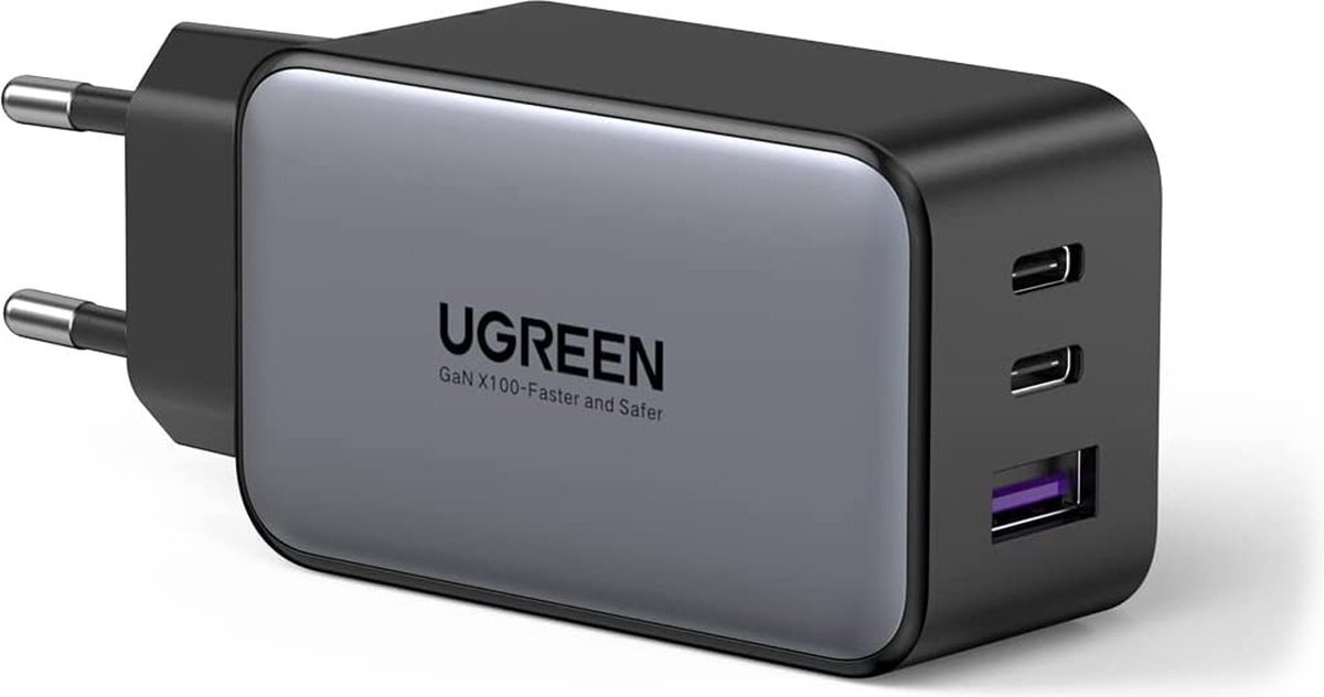 Ugreen - 65W Lader GaN compact - high speed lader iPhone Android Laptops