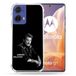 Cokitec Versterkte hoes voor Motorola G85 5G Muziek Johnny Hallyday Zwart