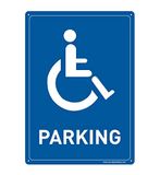 AUA SIGNALETIQUE - Bord met afgeronde hoeken – parkeerplaats, voorgeboord, 150 x 210 mm, aluminium Dibond 3 mm
