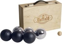 Buffalo Jeu de boules set gepoedercoat in houten doos