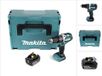 Makita DHP 484 T1J perceuse-visseuse à percussion sans fil 18 V 54 Nm sans balai + 1x batterie rechargeable 5,0 Ah + Makpac - sans chargeur