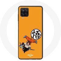Maniacase Hoesje voor Samsung Galaxy A12 Goku Dragonball Z Kind Anime