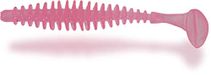 Magic Trout Premium T-Worm Angel accessoires forellen vissen rubberen vis met peddelstaart, neon roze, 5,5 cm