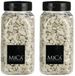 Mica Decorations decoratie steentjes - 2x - wit - 1 kilo - 650ml - hobby steentjes