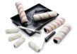 Fit For The Job 12 Ultimate emulsieverfrollers, 4 x 225 mm en 4 x miniverfrollers, frames, 25 mm verfkwast en verfbak, vachtroller met gemiddelde poolhoogte voor verven op muren en plafonds
