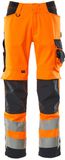 Mascot Safe Supreme Pantalon avec poches genouillères 15579-860 - haute visibilité orange/bleu marine foncé - C44 - 82