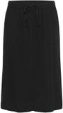KAFFE Curve Nana Liah Vrouwenrok Zwart Diep Polyester Kort Effen Grote Maten 48
