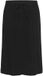 KAFFE Curve Nana Liah Vrouwenrok Zwart Diep Polyester Kort Effen Grote Maten 48