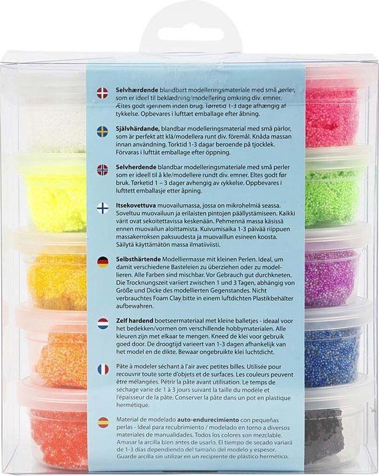 Foam Clay Startset - 10 Kleuren - Zelfhardende Klei - 35g per potje