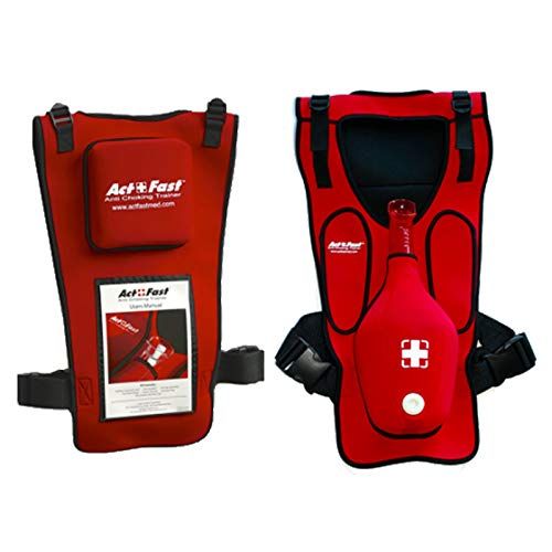 ACTFAST LLC Act+Fast Anti-Choking Trainer Rood - Huiselijke Handheld-Simulator en volwassenen Pads - 8056157610014