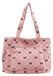 Sac cabas dames - Grande sac à bandoulière avec nœud - Rose