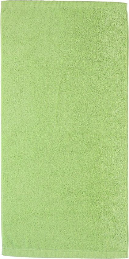 Cawö Lifestyle Uni Handdoek Pistache 50x100 100% Katoen