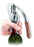 VB VIN BOUQUET FID 1535 kurkentrekker, verchroomd, met houten handvat, professioneel, geschenkdoos