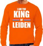 Bellatio Decorations Shoppartners Bv Koningsdag sweater I am the King of Leiden - heren - Kingsday Leiden outfit / kleding / trui M
