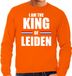 Bellatio Decorations Shoppartners Bv Koningsdag sweater I am the King of Leiden - heren - Kingsday Leiden outfit / kleding / trui M