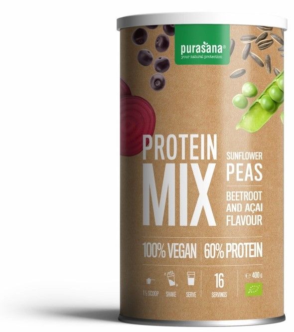 Purasana Pea Sunflower Protein Mix Beet Açai