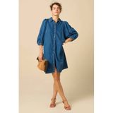 Sissy-Boy Donkerblauwe denim jurk