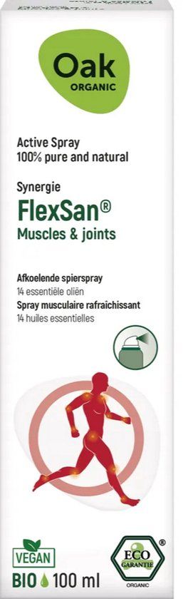 Oak Organic FlexSan Afkoelende Spierspray 100ML
