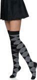 Leg Avenue Knit over the knee socks, One Size (Grijs)