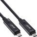 InLine USB 3.2 Gen.2 AOC-kabel, USB-C M/M, 8K60Hz, 60W, zwart, 5m