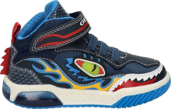 Geox J Inek sneakers blauw Imitatieleer - Jongens - Maat 28