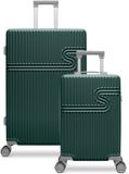 BHPPY Signature Kofferset 2-delig - Handbagage koffer 28L - Reiskoffer 86L - TSA slot - Jungle Green