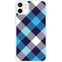 Apple Siliconen hoesje compatibel met iPhone 12 Tartan Blue