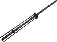 MCW Grondkoker voor WPC privacyscherm Sarthe aluminium paal, zwart, metaal, Ø 7.5 cm