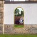 MirrorOutlet The Arcus - Gold Metal Framed Modern Arched Garden Wall Mirror 47" X 23,5" (120CM X 60CM) Zwart. 2cm breed frame en 3cm diep.