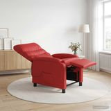 vidaXL - Relaxfauteuil - Rood - Kunstleer