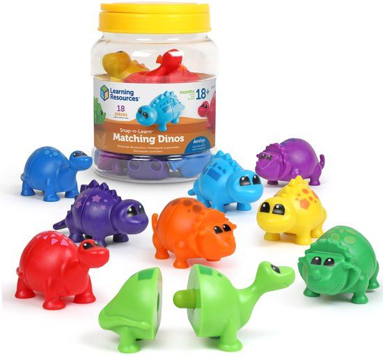 Learning Resources Snap-n-Learn - Gekleurde dinosaurussen
