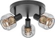 OSRAM Decor Spot Firefly wandlamp, 3x2,8 W, E14, 750 lm, 2700 K, warm wit, IP20, metaal/glas, 365 mm, zwart, inclusief LED en vervangbaar