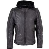 Mauritius Lederen jas - MMHiran SlimFit - S tot 3XL - voor Mannen - antraciet