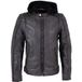Mauritius Lederen jas - MMHiran SlimFit - S tot 3XL - voor Mannen - antraciet