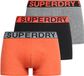 Superdry TRUNK TRIPLE PACK Heren Onderbroek - Karst Mega Blck/Blck/Ornge Mrl